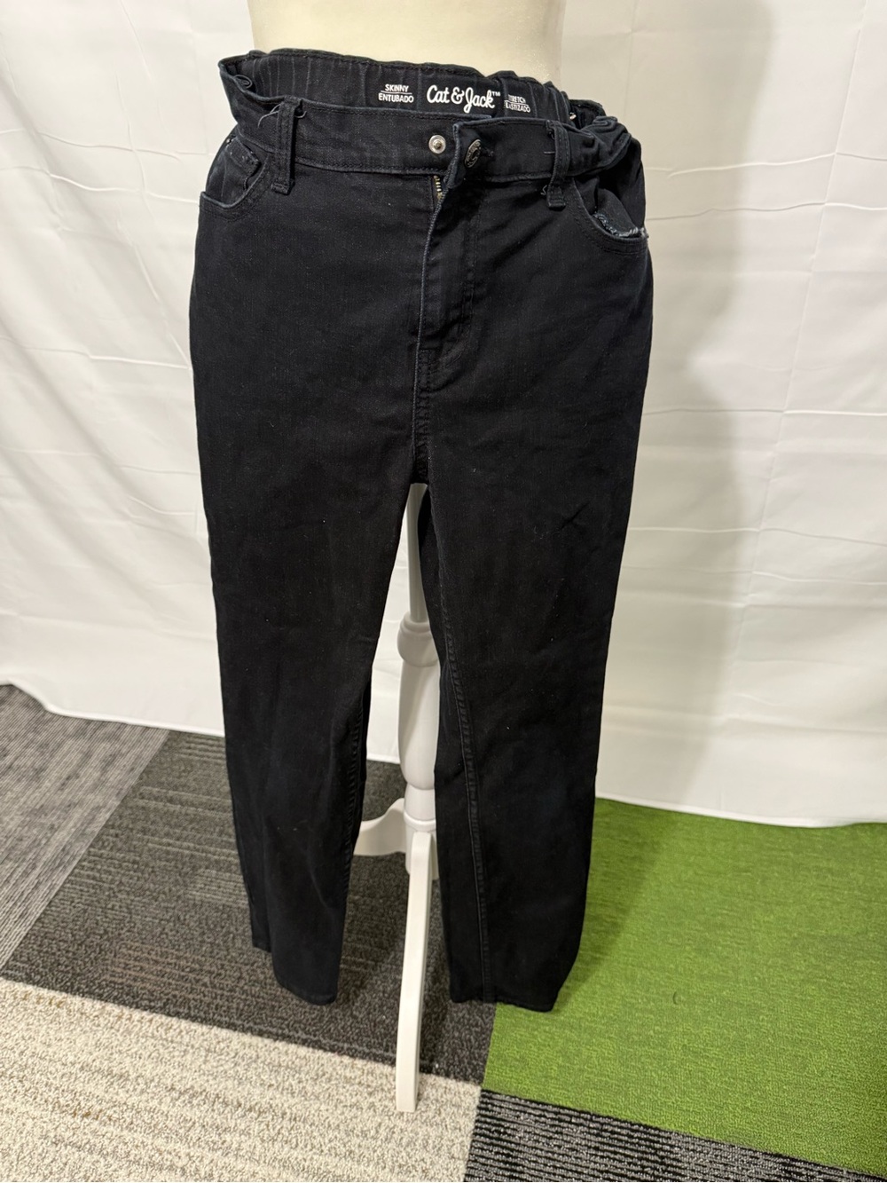 Cat & Jack Black Adjustable Waist Jeans